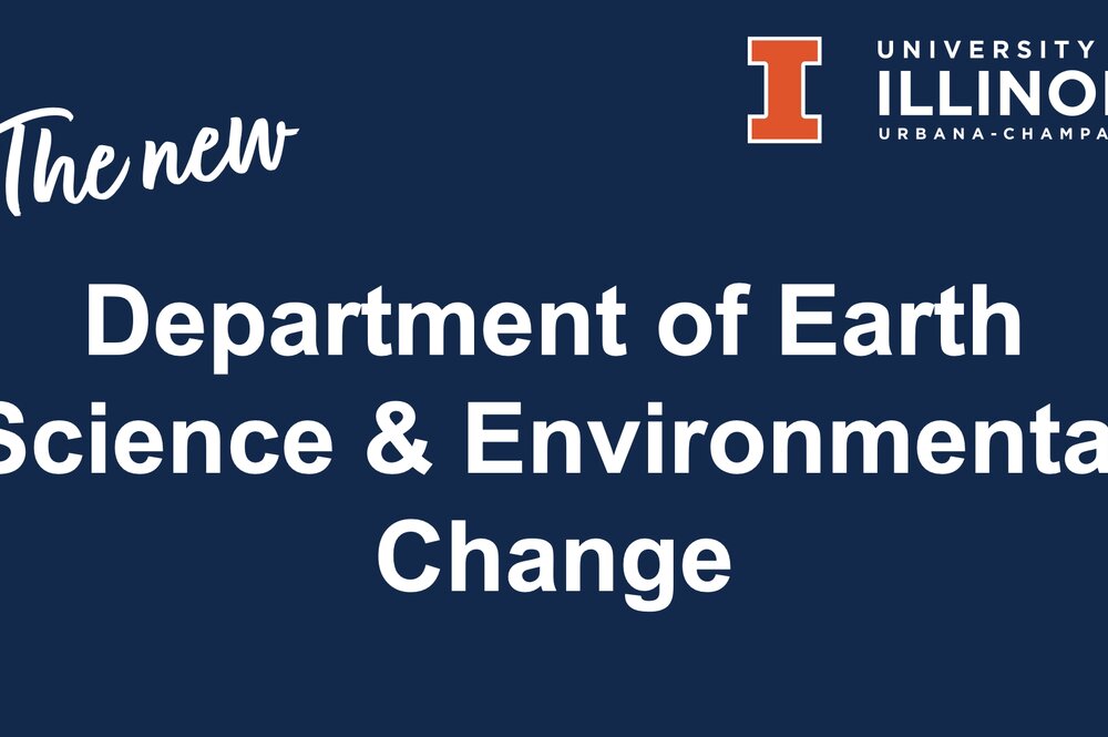 The new Department of Earth Science & Environmental Change