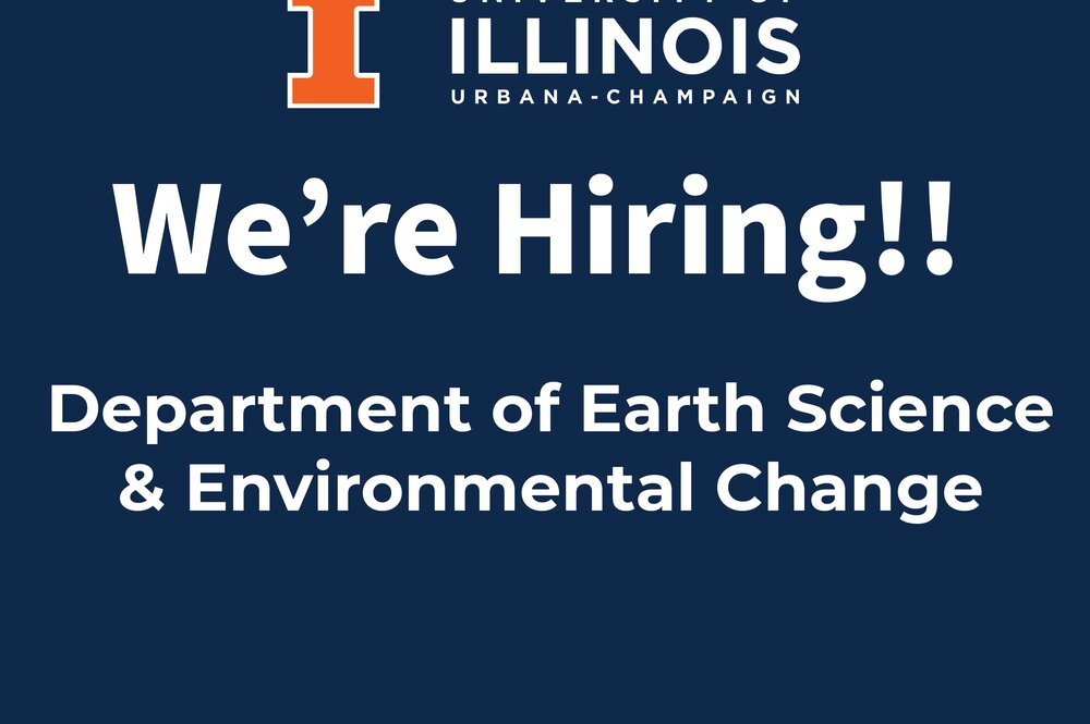 The department of Earth Science and Environmental Change is hiring
