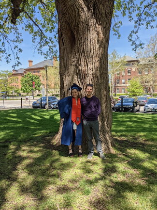 Students at graduation