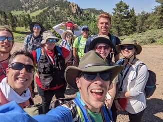 Students on a geology trip