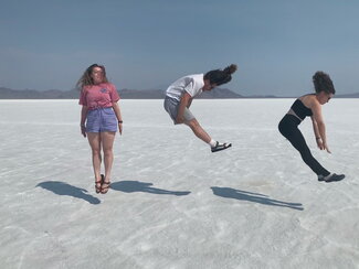 Students on a geology trip