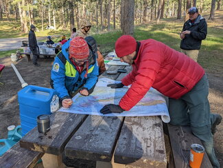 Students on a geology trip