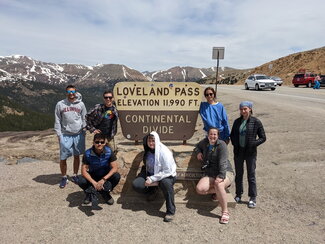 Students on a geology trip