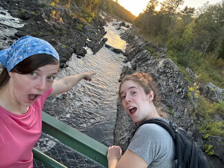 Students on a geology trip