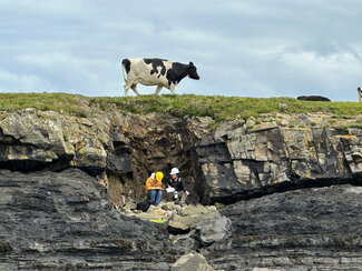 Students on a geology trip