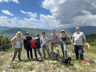 Students on a geology trip