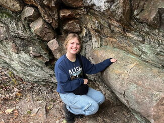 Students on a geology trip