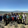 Illinois students on top of a mountain in Utah