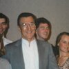 Prof. Nieto with students at the 1995 Department of Geology Spring Banquet